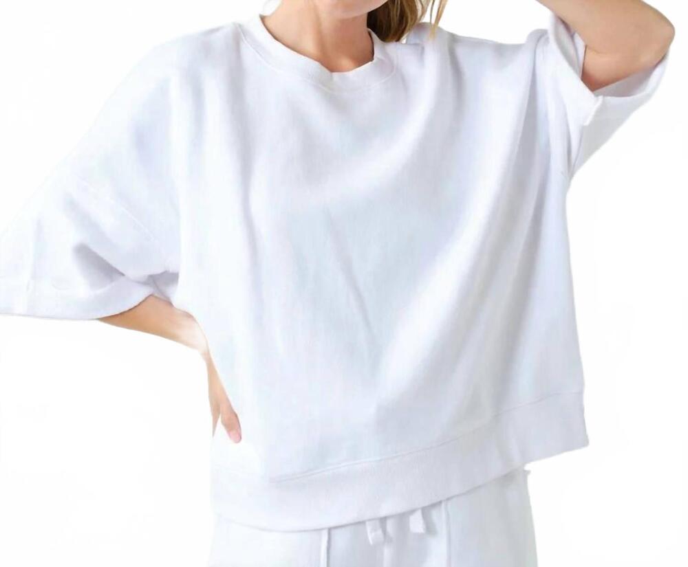 NEW MONO B the electric cloud short set in white